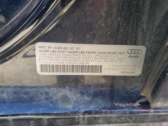 WAUAFAFL7AN050499 - 2010 AUDI A4 PREMIUM BLUE photo 12