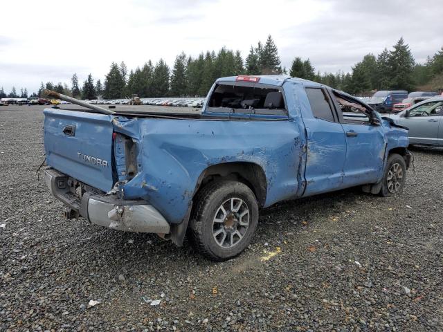 5TFUY5F12KX851573 - 2019 TOYOTA TUNDRA DOUBLE CAB SR/SR5 BLUE photo 3