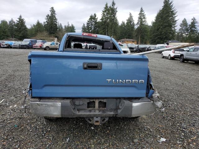 5TFUY5F12KX851573 - 2019 TOYOTA TUNDRA DOUBLE CAB SR/SR5 BLUE photo 6