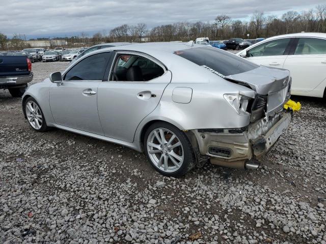 JTHBK262872026768 - 2007 LEXUS IS 250 SILVER photo 2