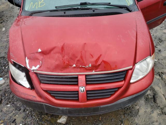 1D4GP25B57B148257 - 2007 DODGE CARAVAN SE RED photo 12