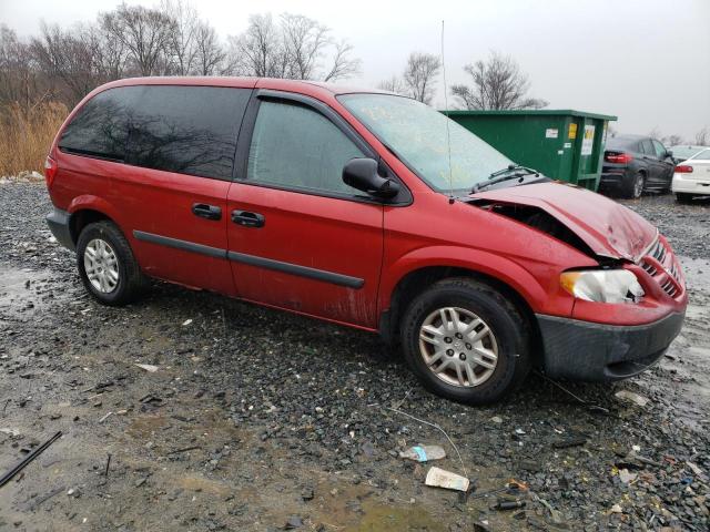 1D4GP25B57B148257 - 2007 DODGE CARAVAN SE RED photo 4