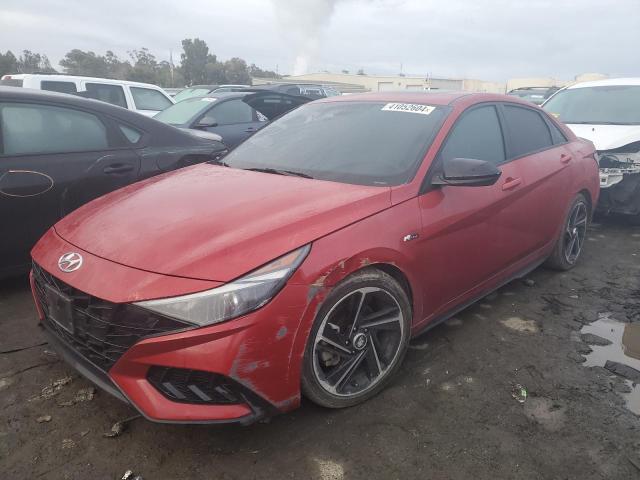 KMHLR4AF4NU340146 - 2022 HYUNDAI ELANTRA N LINE RED photo 1