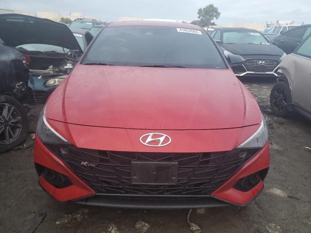 KMHLR4AF4NU340146 - 2022 HYUNDAI ELANTRA N LINE RED photo 5