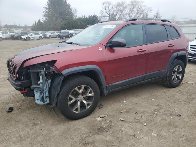 1C4PJMBS5EW159005 - 2014 JEEP CHEROKEE TRAILHAWK RED photo 1