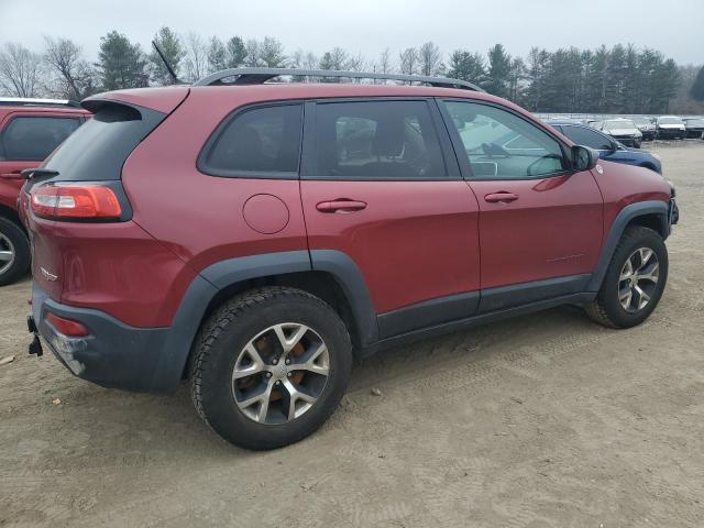 1C4PJMBS5EW159005 - 2014 JEEP CHEROKEE TRAILHAWK RED photo 3