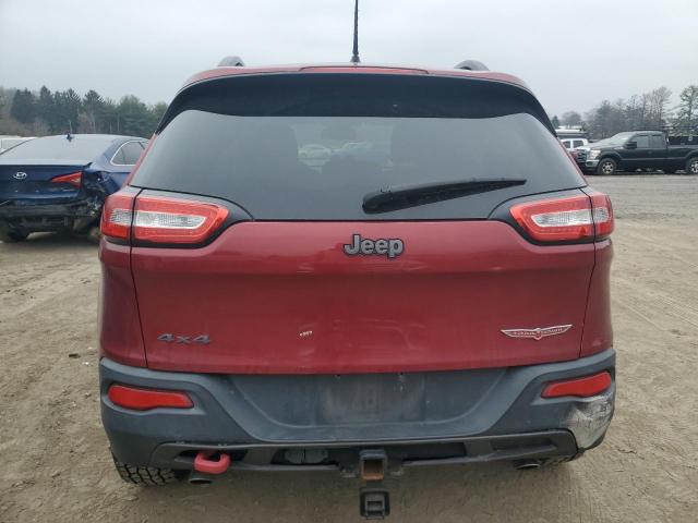 1C4PJMBS5EW159005 - 2014 JEEP CHEROKEE TRAILHAWK RED photo 6