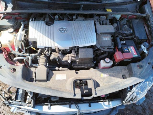JTDKARFP0H3061664 - 2017 TOYOTA PRIUS PRIM RED photo 11