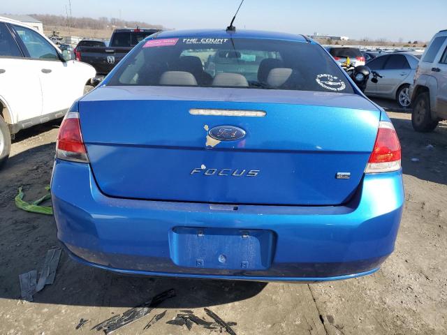 1FAHP3FN9BW163092 - 2011 FORD FOCUS SE BLUE photo 6