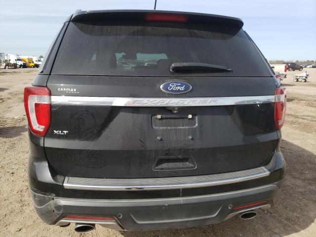 1FM5K7D85JGA66735 - 2018 FORD EXPLORER XLT BLACK photo 6