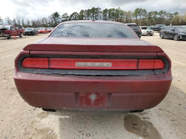 2B3CJ4DG5BH603082 - 2011 DODGE CHALLENGER BURGUNDY photo 6