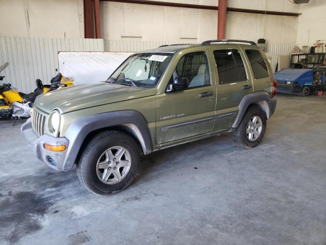 1J4GK48K03W658435 - 2003 JEEP LIBERTY SPORT GREEN photo 1