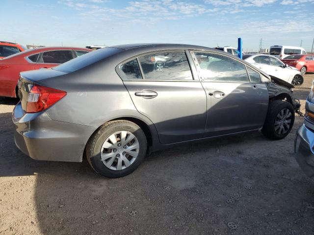 2HGFB2F53CH584107 - 2012 HONDA CIVIC LX GRAY photo 3