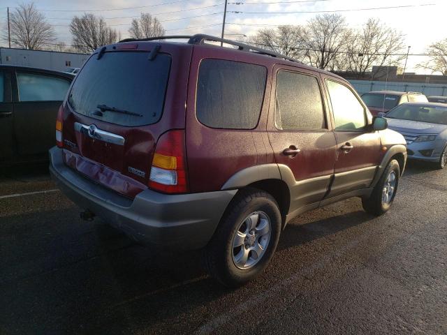 4F2CZ96124KM28864 - 2004 MAZDA TRIBUTE ES RED photo 3