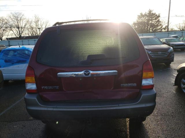 4F2CZ96124KM28864 - 2004 MAZDA TRIBUTE ES RED photo 6