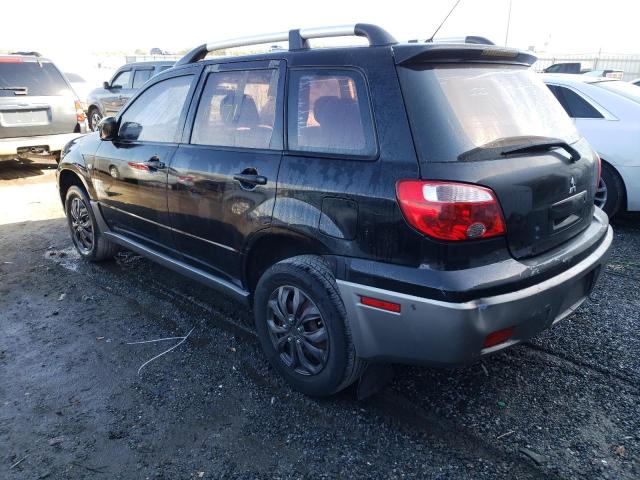 JA4LX31F66U020228 - 2006 MITSUBISHI OUTLANDER LS BLACK photo 2