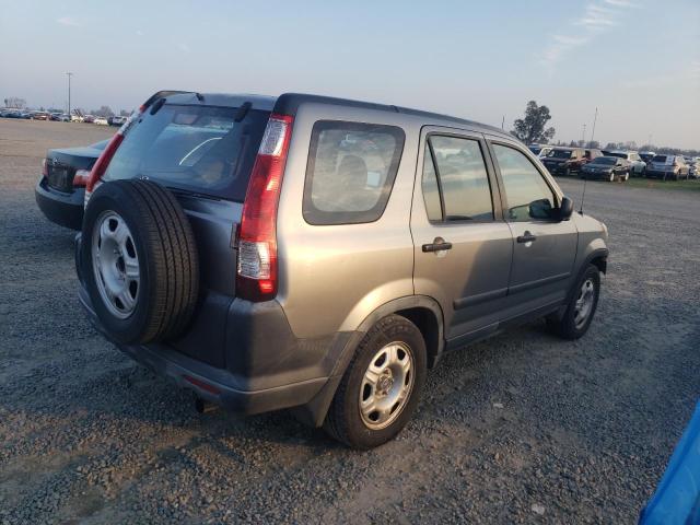 JHLRD78506C017847 - 2006 HONDA CR-V LX GRAY photo 3