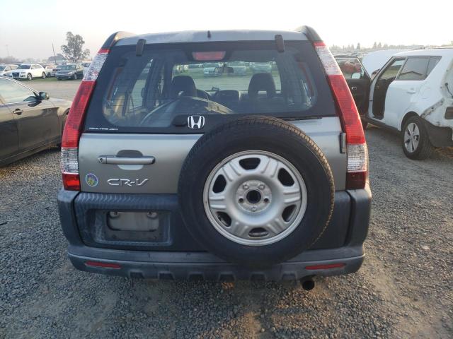 JHLRD78506C017847 - 2006 HONDA CR-V LX GRAY photo 6