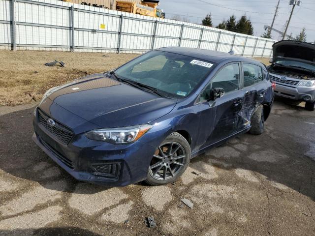 4S3GTAM62K3760653 - 2019 SUBARU IMPREZA SPORT BLUE photo 1