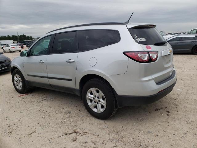 1GNKRFKD1FJ278658 - 2015 CHEVROLET TRAVERSE L SILVER photo 2