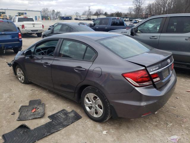 19XFB2F54FE070457 - 2015 HONDA CIVIC LX GRAY photo 2