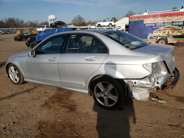 WDDGF8BB9BR162546 - 2011 MERCEDES-BENZ C 300 4MAT SILVER photo 2