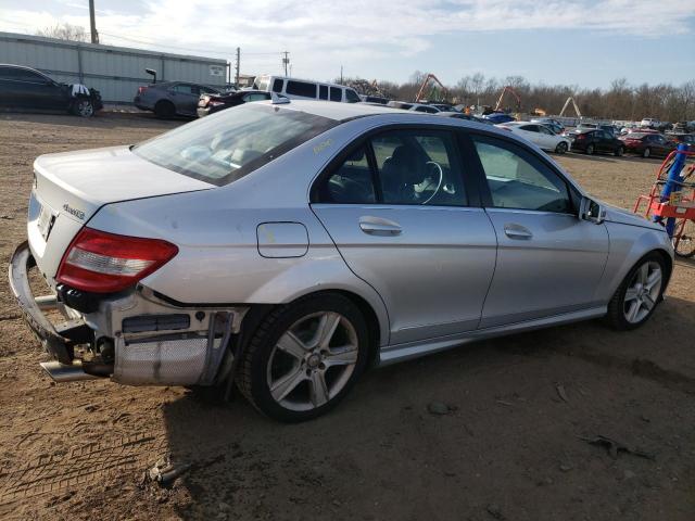 WDDGF8BB9BR162546 - 2011 MERCEDES-BENZ C 300 4MAT SILVER photo 3