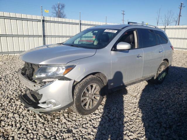 5N1AR2MM9EC626926 - 2014 NISSAN PATHFINDER S SILVER photo 1
