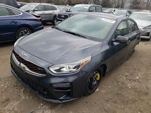 3KPF44AC9ME367264 - 2021 KIA FORTE GT GRAY photo 1