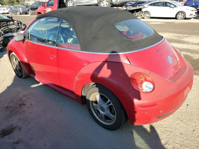 3VWRF31Y96M314521 - 2006 VOLKSWAGEN NEW BEETLE CONVERTIBLE OPTION PACKAGE 1 RED photo 2