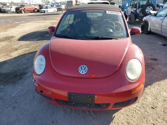 3VWRF31Y96M314521 - 2006 VOLKSWAGEN NEW BEETLE CONVERTIBLE OPTION PACKAGE 1 RED photo 5
