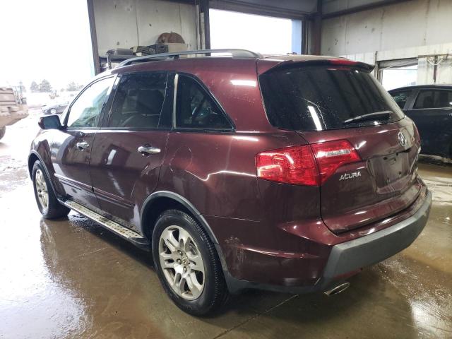 2HNYD28318H510344 - 2008 ACURA MDX TECHNOLOGY MAROON photo 2