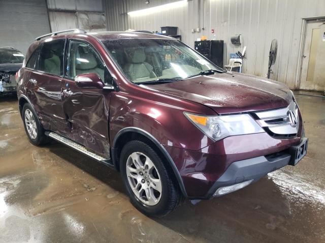 2HNYD28318H510344 - 2008 ACURA MDX TECHNOLOGY MAROON photo 4