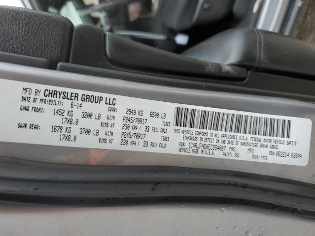 1C4RJFAGXEC554087 - 2014 JEEP GRAND CHER LAREDO SILVER photo 14