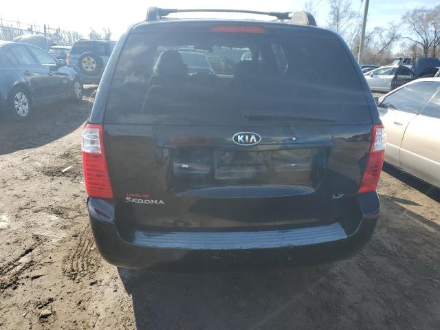 KNDMB233186262907 - 2008 KIA SEDONA EX BLACK photo 6