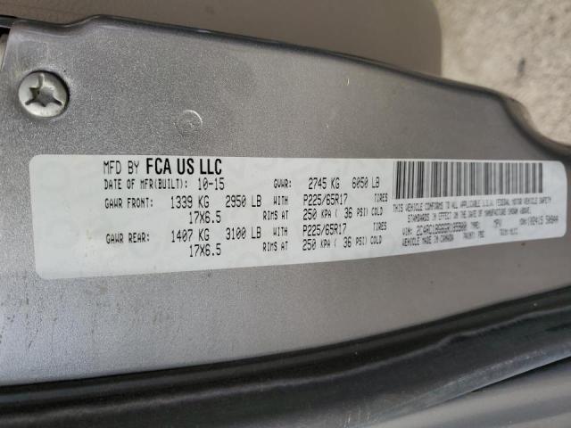 2C4RC1BG6GR185900 - 2016 CHRYSLER TOWN & COU TOURING 银色 照片 13