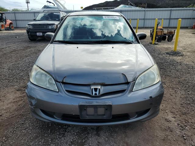 2HGES15535H600185 - 2005 HONDA CIVIC LX SILVER photo 5