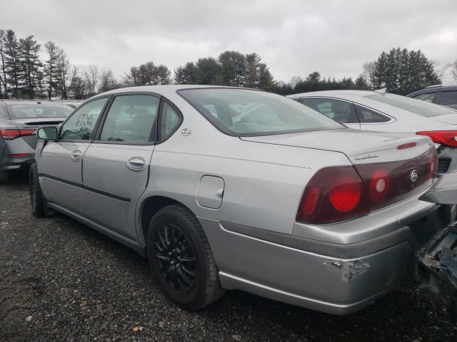 2G1WF55E729306074 - 2002 CHEVROLET IMPALA SILVER photo 3