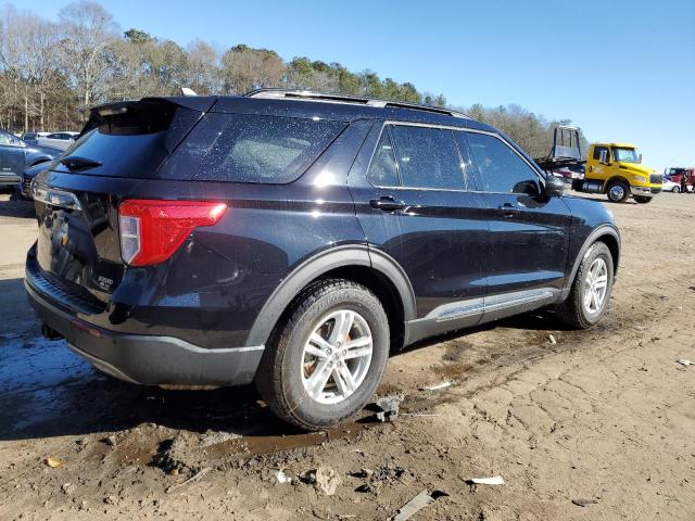 1FMSK7DH5MGA57119 - 2021 FORD EXPLORER XLT BLACK photo 3