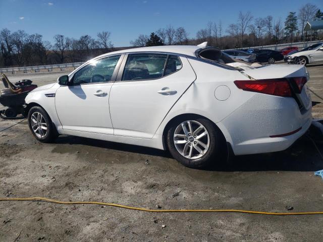 KNAGM4A76B5137680 - 2011 KIA OPTIMA LX WHITE photo 2