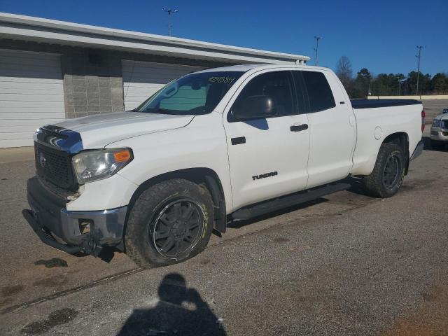 5TFRY5F10EX152680 - 2014 TOYOTA TUNDRA DOUBLE CAB SR/SR5 WHITE photo 1