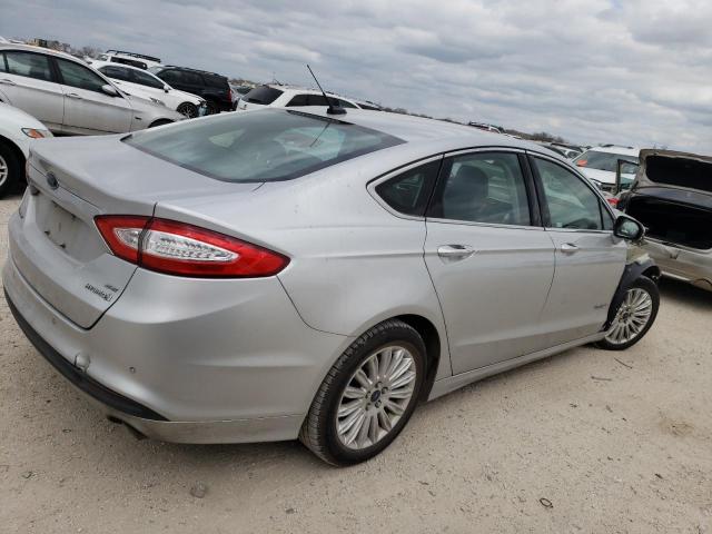 3FA6P0LU6GR329709 - 2016 FORD FUSION SE HYBRID SILVER photo 3