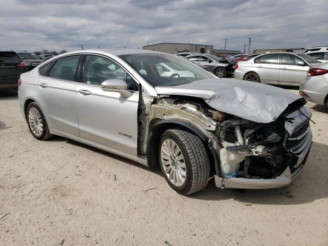 3FA6P0LU6GR329709 - 2016 FORD FUSION SE HYBRID SILVER photo 4