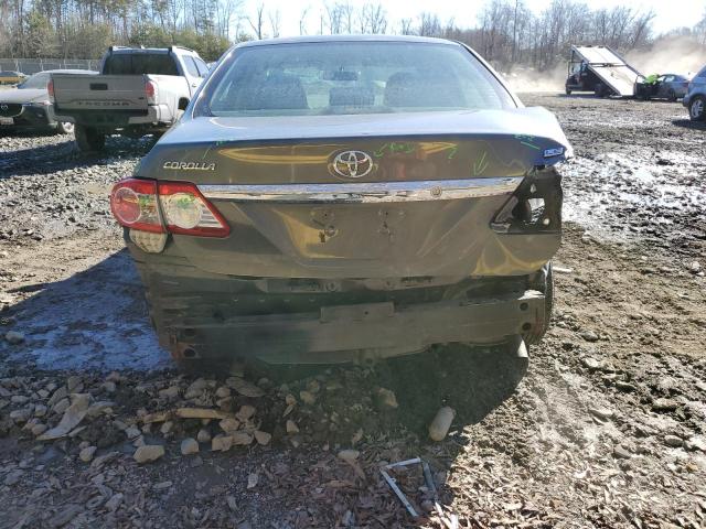 2T1BU4EEXBC571416 - 2011 TOYOTA COROLLA BASE GRAY photo 6