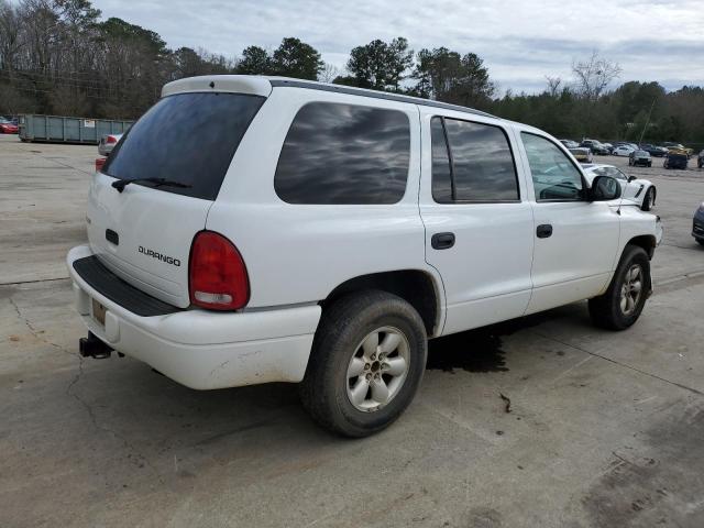 1D4HR38N33F513483 - 2003 DODGE DURANGO SPORT WHITE photo 3