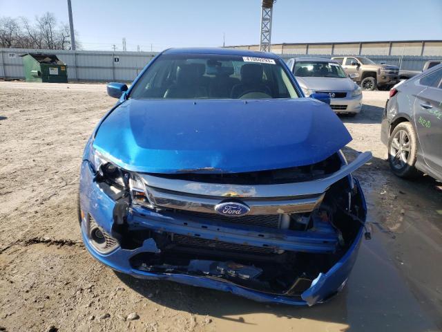 3FAHP0DC9CR267859 - 2012 FORD FUSION SPORT BLUE photo 5