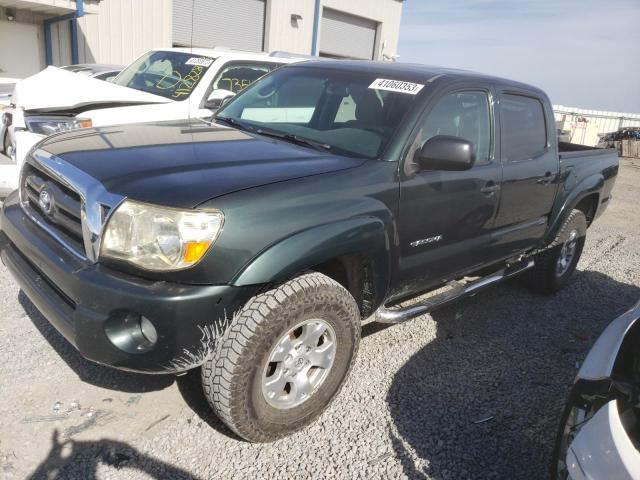 5TEJU4GN4AZ700591 - 2010 TOYOTA TACOMA DOUBLE CAB PRERUNNER GREEN photo 1