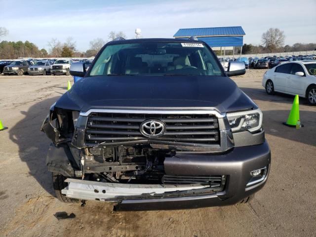 5TDKY5G12JS072099 - 2018 TOYOTA SEQUOIA LIMITED GRAY photo 5