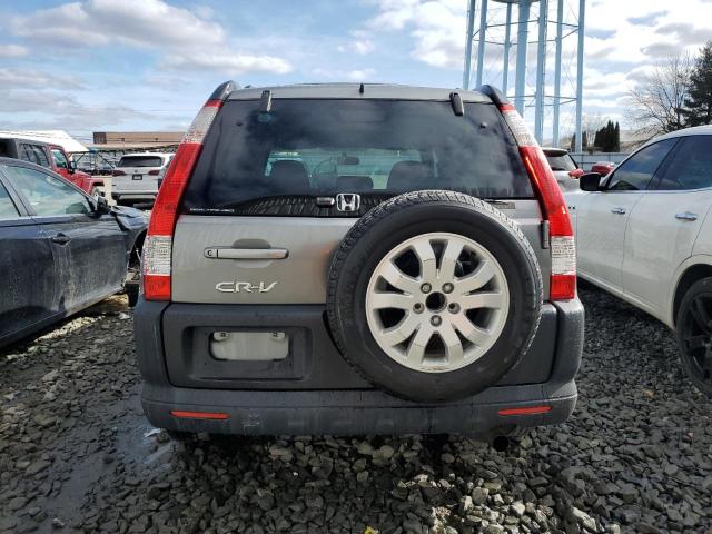 JHLRD78816C052553 - 2006 HONDA CR-V EX SILVER photo 6