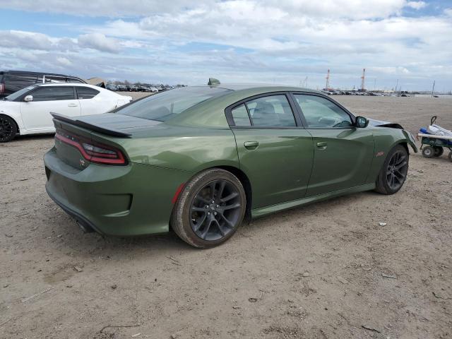 2C3CDXGJXLH241089 - 2020 DODGE CHARGER SCAT PACK GREEN photo 3